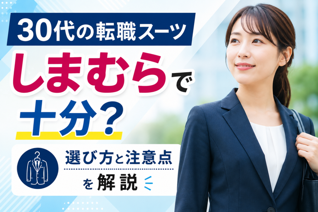 30代の転職スーツはしまむらで十分？選び方と注意点を解説